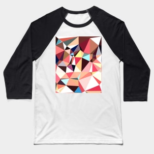 Pastel Cubism Baseball T-Shirt